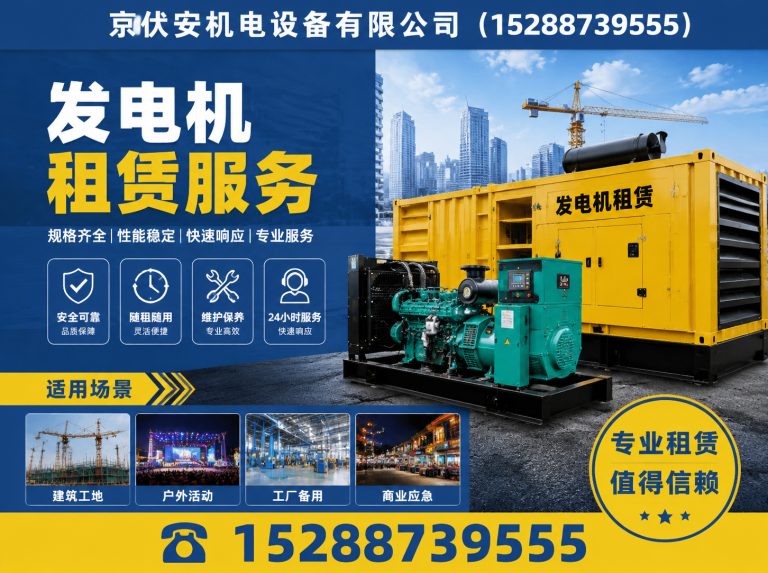 石河子发电机租赁展示图